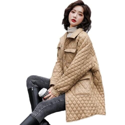 WSYORE Women Duck Down Jacket Autumn and Winter Loose Wild Female Student Down Coat NS2904