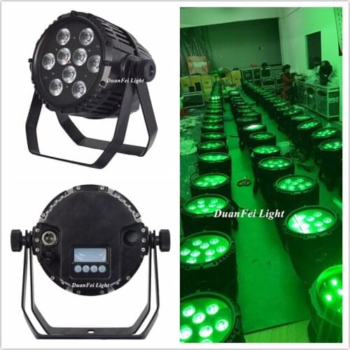 2pcs Wedding led uplights dmx wireless led par cans rgbw 4in1 9x15w led battery par ip65