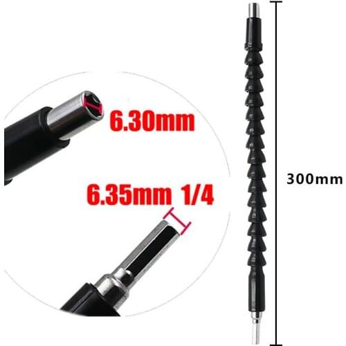 300mm Flexible Shaft Tool Electronics Drill Screwdriver Bit Holder Connect Link Multitul Hex Shank Extension Snake Bit