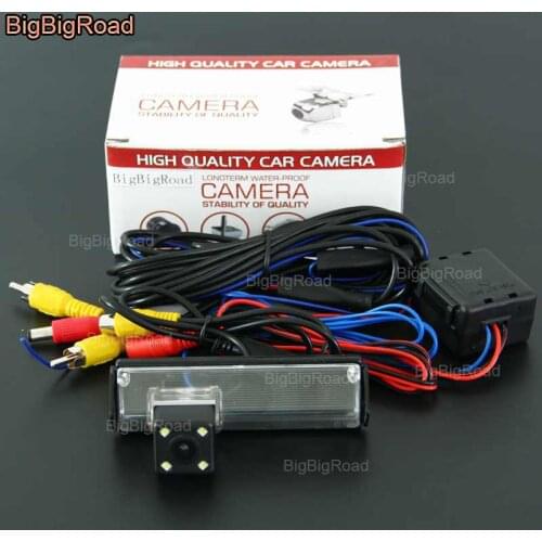 BigBigRoad Car Rear View Reverse backup Camera with Filter / power relay For Mitsubishi Pajero Sport Grandis Challenger