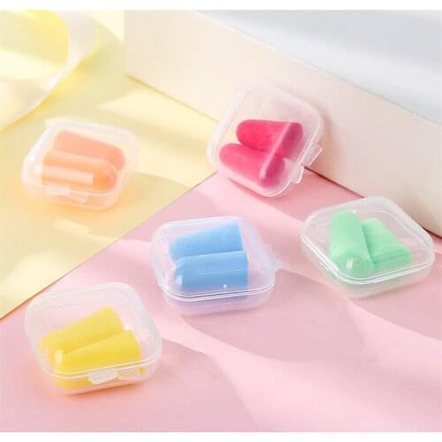 2Pairs/Lot Portable Fingers Style Sound Insulation Acoustic Prevent Noise Snoring Earplug Study Sleep PU Sponge Earplugs