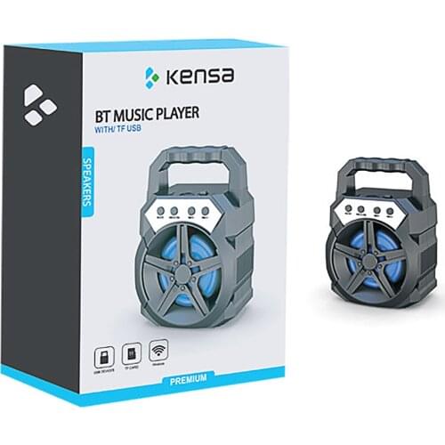 K-243 Bluetooth Speaker Wireless Bass Column Outdoor USB Speakers Loudspeaker