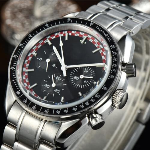 BLIGER Business New Automatic Men Watch Steel Bracelet Date Weekday Display Mineral Glass