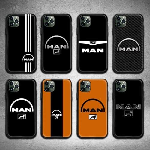 Man trucks logo Phone Case for iphone 12 pro max mini 11 pro XS MAX 8 7 6 6S Plus X 5S SE 2020 XR case
