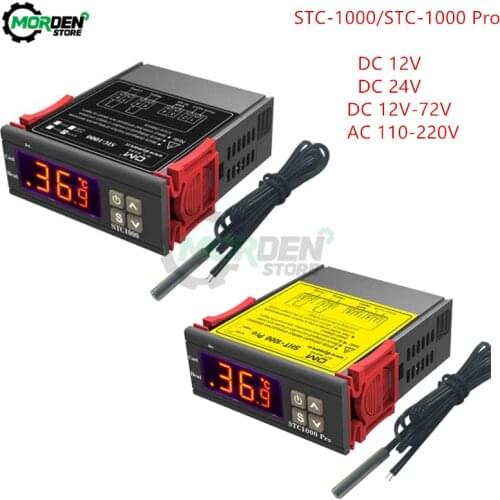 STC-1000 DC12V 24V AC110-220V DC12V-72V Digital Thermostat Temperature Controller Thermoregulator Home Heating Cooling STC 1000