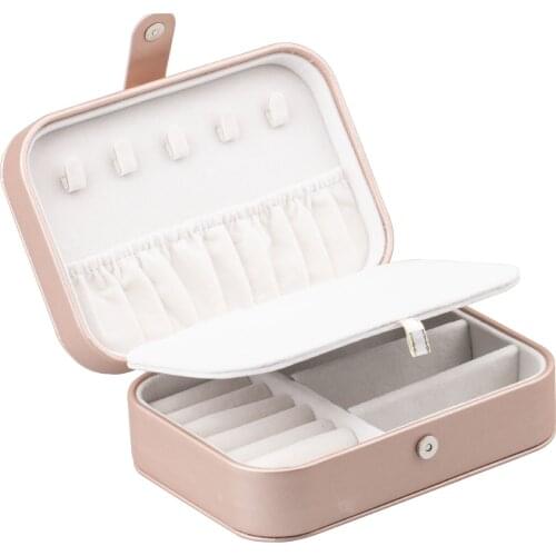 Large-capacity Double-layer Jewelry Storage Box Portable Necklace Earrings Bracelet Jewelry Box Household Jewelry Storage Box
