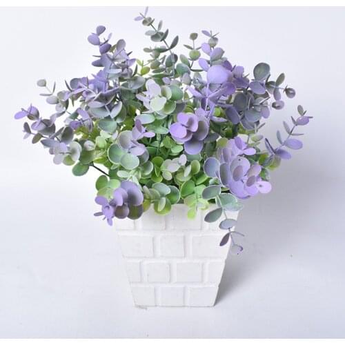 Artificial Plants Bouquet Creative Simulation Decorative Plastic Shrubs Ferns Crassula Office Wedding Holiday Green Decor