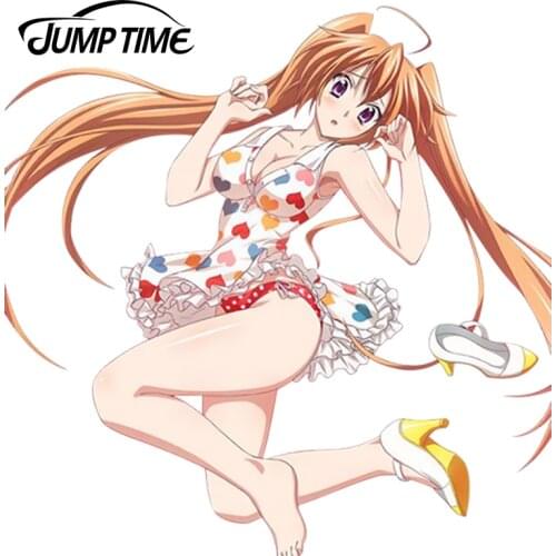 JumpTime 13cm x 12.3cm Kawii Car Styling Anime High School DxD Shidou Irina Cartoon Car Sticker Accessories