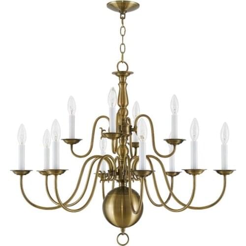 European style simple wrought iron chandelier American country villa bedroom living room dining room creative lighting
