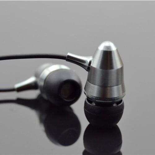 Bullety Metal 3.5mm Bullety Universal In-Ear Earphones Heavy Bass Stereo Music Headphones Optional Microphone