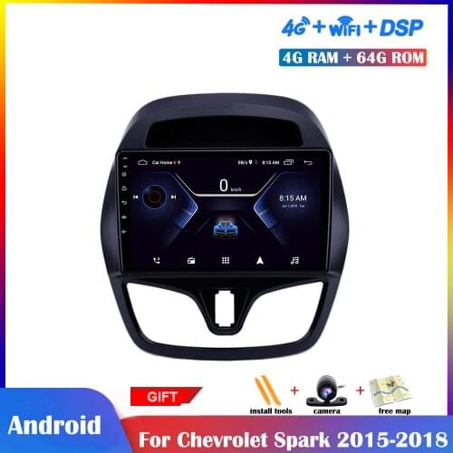 10.1 inch Android Multimedia Player For Chevrolet Spark 2015-2018 Car Radio Stereo Navigation DSP Touch IPS Screen Bluetooth