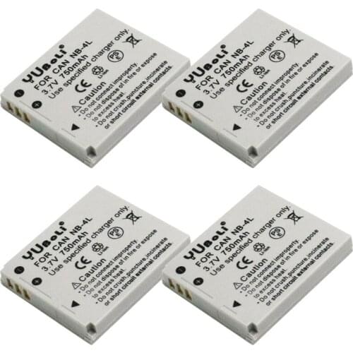 NB-4L NB4L NB 4L For Canon IXUS 30 40 50 55 60 65 80 100 PowerShot SD1000 1100 SD780 SD960 Batteries