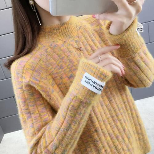 Vy1034 2020 spring autumn winter new women fashion casual warm nice Sweater woman female OL knit sweater women turtleneck
