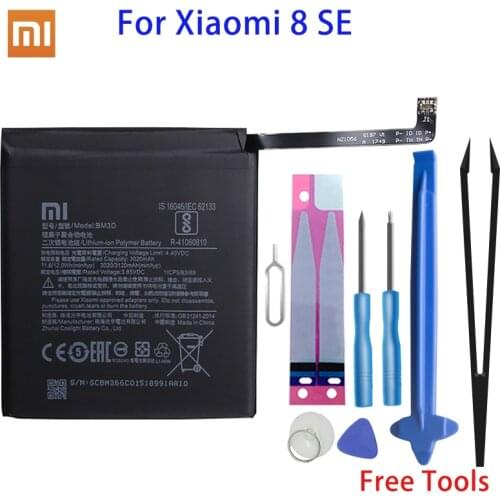 Xiao Mi Original Phone Battery BM3D 3120mAh For Xiaomi 8 SE Mi8 SE Mi8SE High Quality Replacement Battery Free Tools