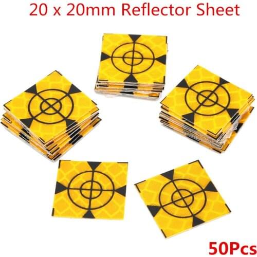 100pcs Reflector Sheet 20 x 20mm Reflective Tape Target Widely Used In Enginee
