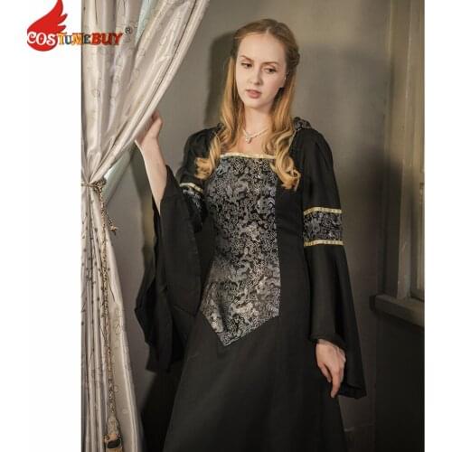 Costumebuy Womens Renaissance Medieval Gothic Witch Vampire Costume Dress Adult Princess Dress Custom Made