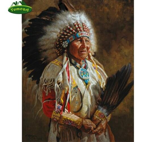 Diy Full Square Diamond Embroidery Indian Women Diamond Painting Cross Stitch People Mosaic Needlework Home Decor Wall Stickers