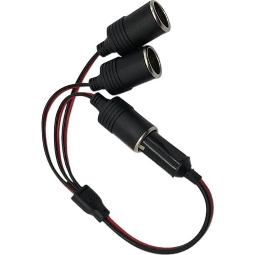 1 to 3 Car Cigarette Lighter Socket DC Power Adapter Splitter 12/24V Max.10A