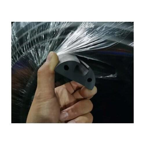 60mmx25mm U-type rubber strip non-slip damping pad buffer stripe long narrow piece 300/500/1000/2000mm