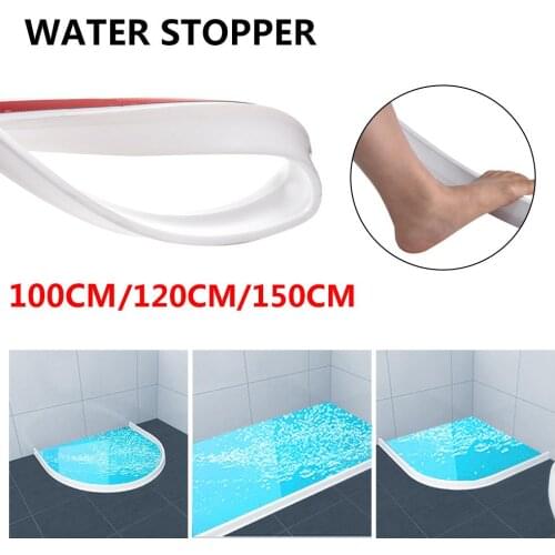 Bathroom Water Stopper Threshold Water Dam Shower Barrier Water Stopper For Home Kitchen Bathroom Dropshipping