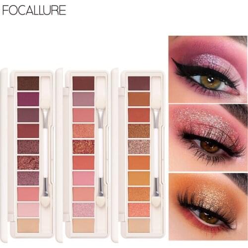 Focallure Shadows Glitter Eyeshadow palette Cosmetics Matte Shimmer Pigment Long-lasting Shades Makeup