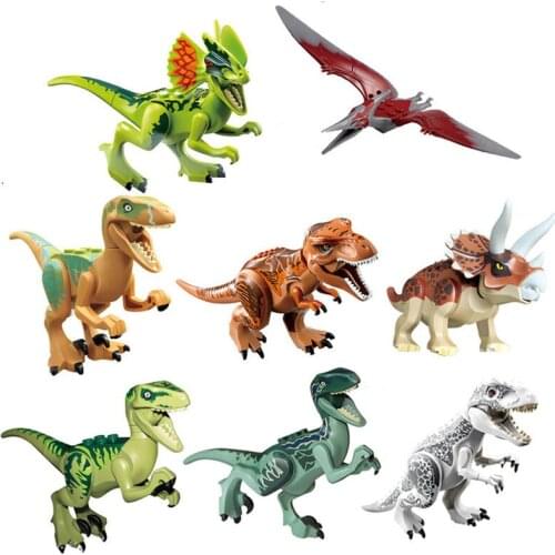 YG77001 Dinosaur Pterosaur Triceratops Tyrannosaurus Rex Minifigure Children Assembling Puzzle Building Block Toys