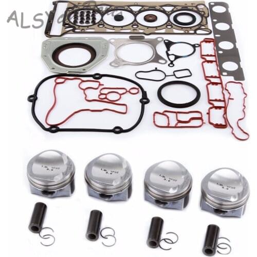 YMM Engine Piston Cylinder Head Gasket Valve Seal Stem Repair Kit For VW Golf Passat Skoda Audi A4 1.8T 06H107065BK Pin 23mm