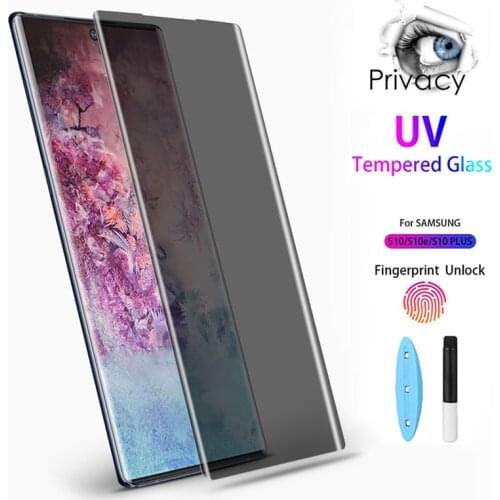 UV liquid glue Privacy Matte Tempered Glass for Samsung S20 ultra Note 20 10 pro 8 9 S8 S9 S10 plus Anti Peep Screen Protector