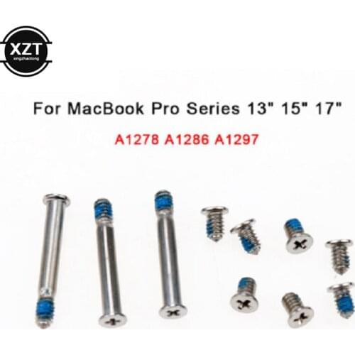 10Pc/Set Universal Computer Case Cover Bottom Back Screws For MacBook Pro Series 13" 15" 17" A1278 A1286 A1297 (3long+ 7short)