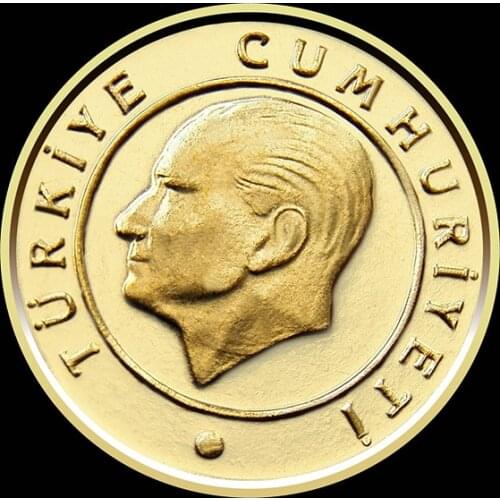 16.5MM Turkey ,100% Real Genuine Comemorative Coin,Original Collection