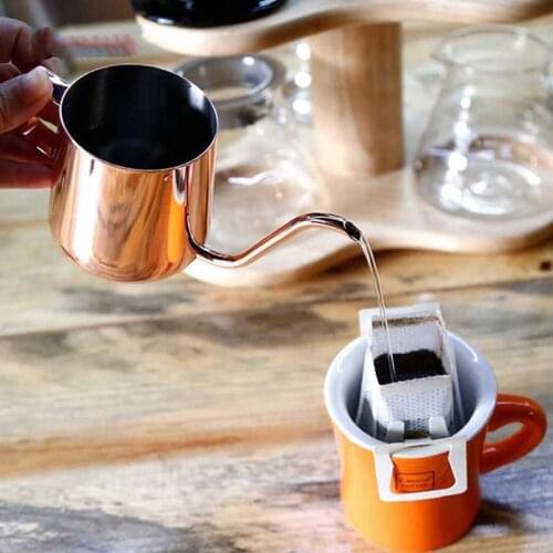350ml Stainless Steel Gooseneck Pour Over Coffee Maker Hanging Ear Drip Coffee Long Spout Pot Tea Kettle