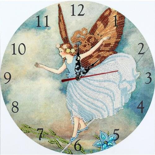 35x35cm Clock Diamond Embroidery Bird Moon Clock 5D Diamond Mosaic Sale Diy Diamond Painting Partial Rhinestones Wall sticker