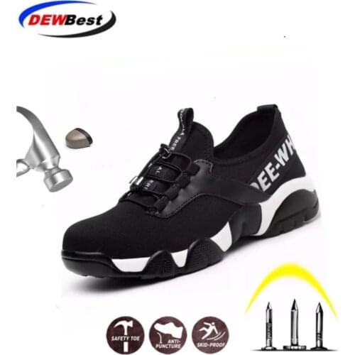 Aramid Sole Breathable Safety shoes Women and Mens Lightweight Summer Anti-smashing Piercing Work Sandals Single Mesh Sneakers