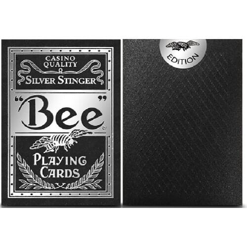 Bee Silver Stinger Playing Cards USPCC Bicycle Deck Poker Size Magic Card Games Magic Tricks Props