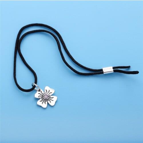 Ajax S925 Silver Lucky Four-leaf Clover Pan Bracelet For Lovers Or Friendship Gift