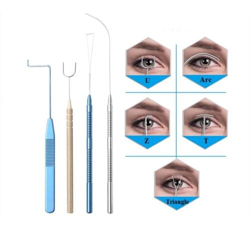 Double Eyelid Designer Arc Triangle U Z T Shaped Simulator Cosmetic And Plastic Surgery Instruments
