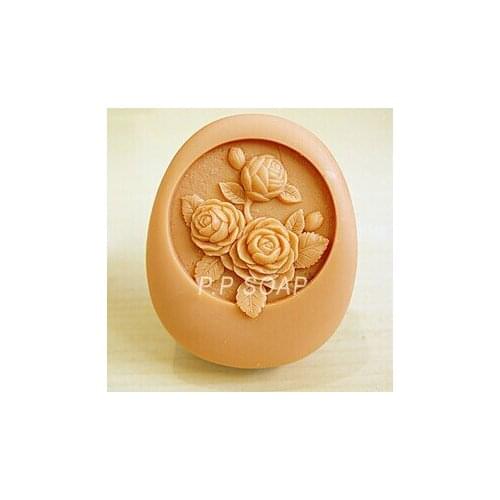 Ree shipping handmade soap silica gel mould candle soap mould silicone mold for DIY camellia