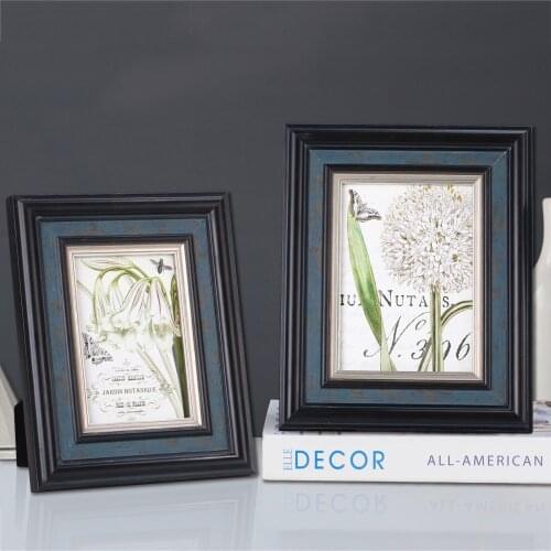 6/7/8/10 Inch Modern Solid Wood Photo Frame Living Room Ornaments