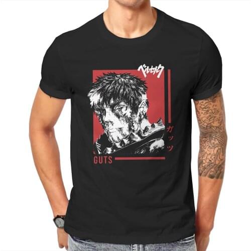 Berserk Guts Griffith Behelit Manga 100% Cotton TShirts Gatsu Personalize Homme T Shirt Hipster Tops 6XL