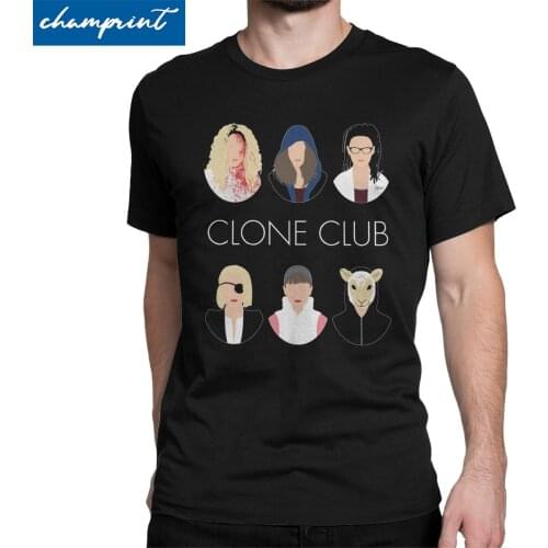 Clone Club V2 T Shirts Men Cotton Humorous T-Shirt Round Collar Orphan Black Cosima Sarah Tee Shirt Short Sleeve Tops 4XL 5XL