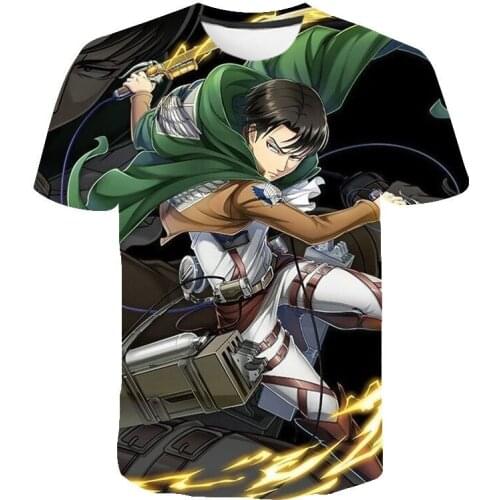 Classic Anime Attack On Titan 3D Print T-shirt Fashion Men Women Summer Streetwear Hot Sale Unisex T Shirt Harajuku Cute Tops