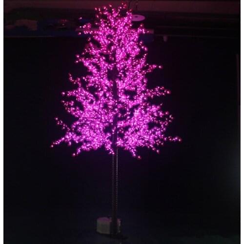 2m 6.5ft Height Outdoor Artificial Christmas Tree LED Cherry Blossom Tree Light 1150pcs LEDs Straight Tree Trunk Free Shipping
