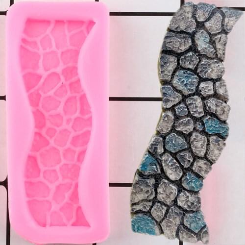 Stone Texture Silicone Mold Sugarcraft Fondant Cake Decorating Tools Chocolate Gumpaste Moulds Candy Molds Polymer Clay Mould