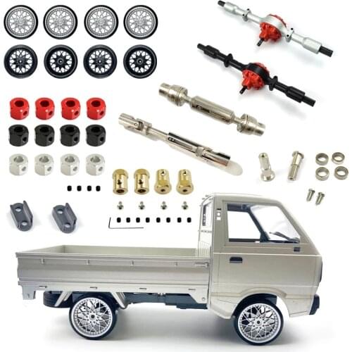 Metalen Combiner Wiel Hub Hex Adapter/Upgrade Wiel/Gear Achteras Behuizing/Drive Sharft Accessoires Voor Wpl d12 Rc Truck Auto D