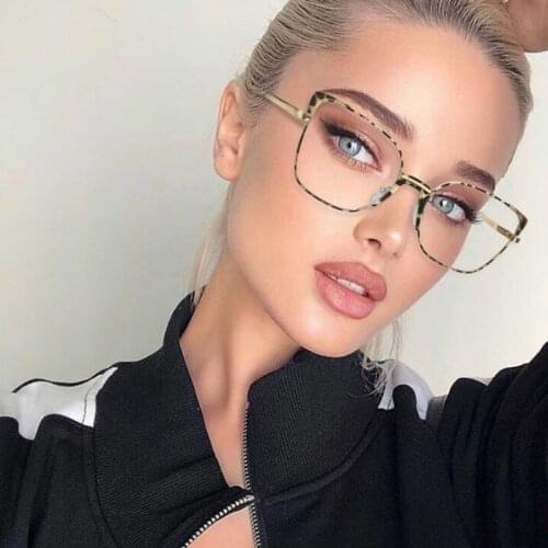 Alloy Cat Eye Glasses Frame Modern Design Optics Degree Glasses Frame Anti-blue Lens Eyewear Women Fashion Decorative Glasses
