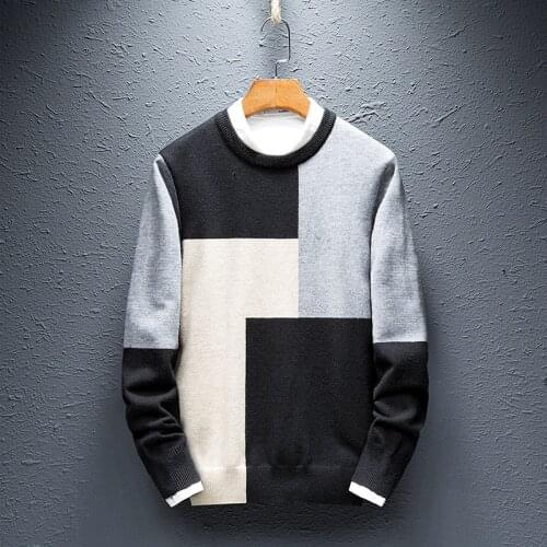 MRMT 2021 Brand New Mens Knitted Sweaters Fashion Coloured Sweaters Pullover for Male Long-sleeved Young Leisure Sweaters