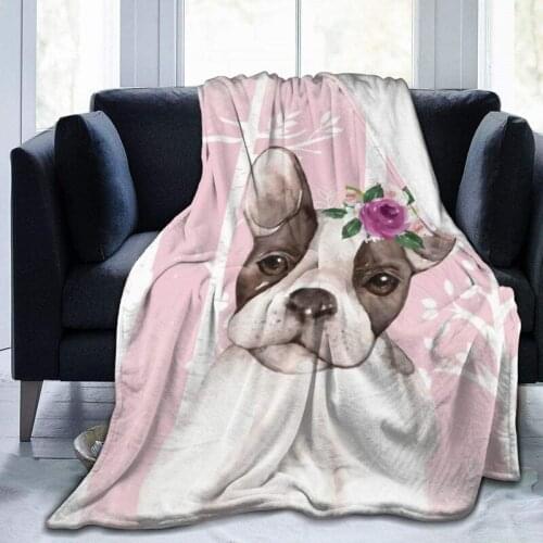 Cute Puppy Premium Throw Blanket 3D Print On Demand Sherpa Super Comfortable For Sofa Thin Quilt Air Conditioning Travel