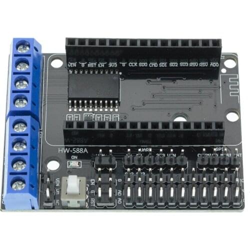 Official iSmaring Robot Tank Car Motor Shield Development Board L293D extension for ESP8266 NodeMCU Remote Control Diy RC Toy