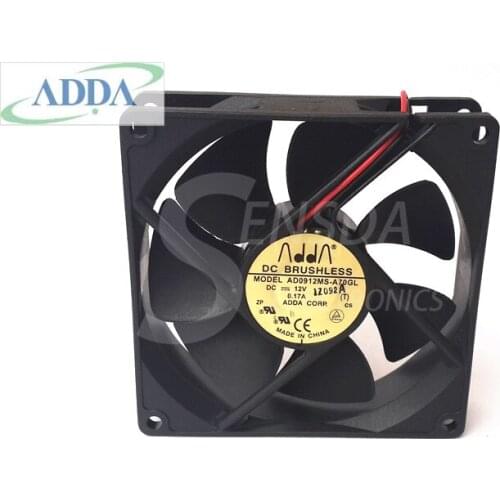 Wholesale FOR ADDA AD0912MS-A70GL 90mm 9cm DC 12V 0.17A server axial cooling fans 90x90x25mm