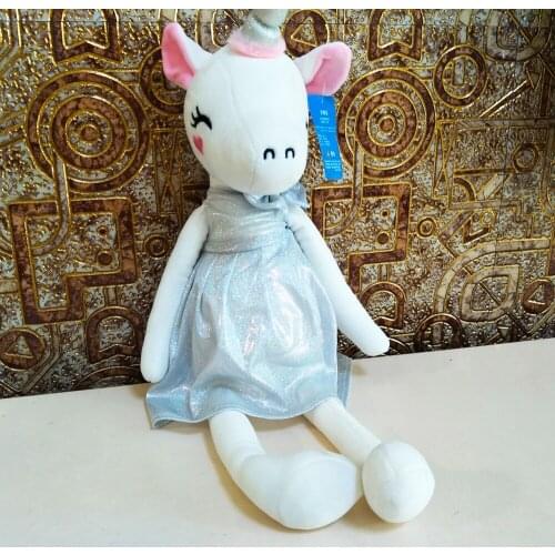 Girl Dress Unicorn Close Eye GPlush Toys Doll Birthday Christmas Children Stuffed Cute Gift